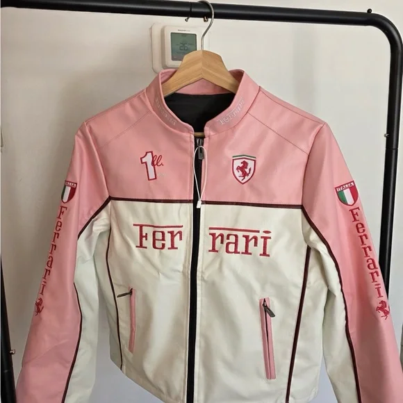 Ferrari Pink and White Racing Jacket - Picture 1 of 3